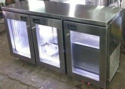 GLASS DOOR TABLE TOP FRIDGE